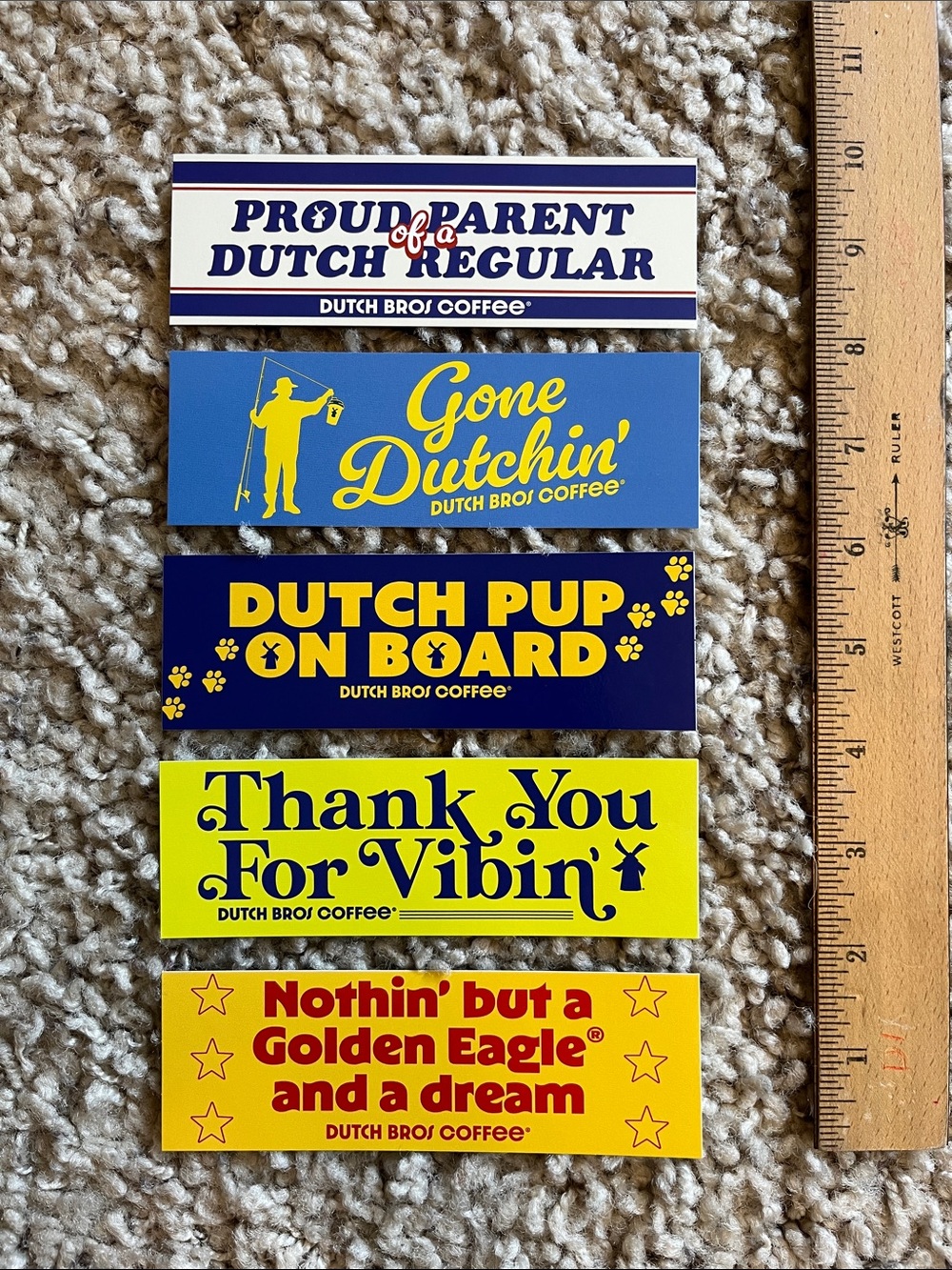 Dutch Bros Collectible Bumper Sticker Set